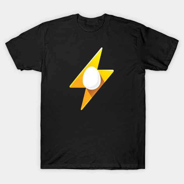 Egg Power Bolt Super Food Good Morning Breakfast T-Shirt by GeeTee